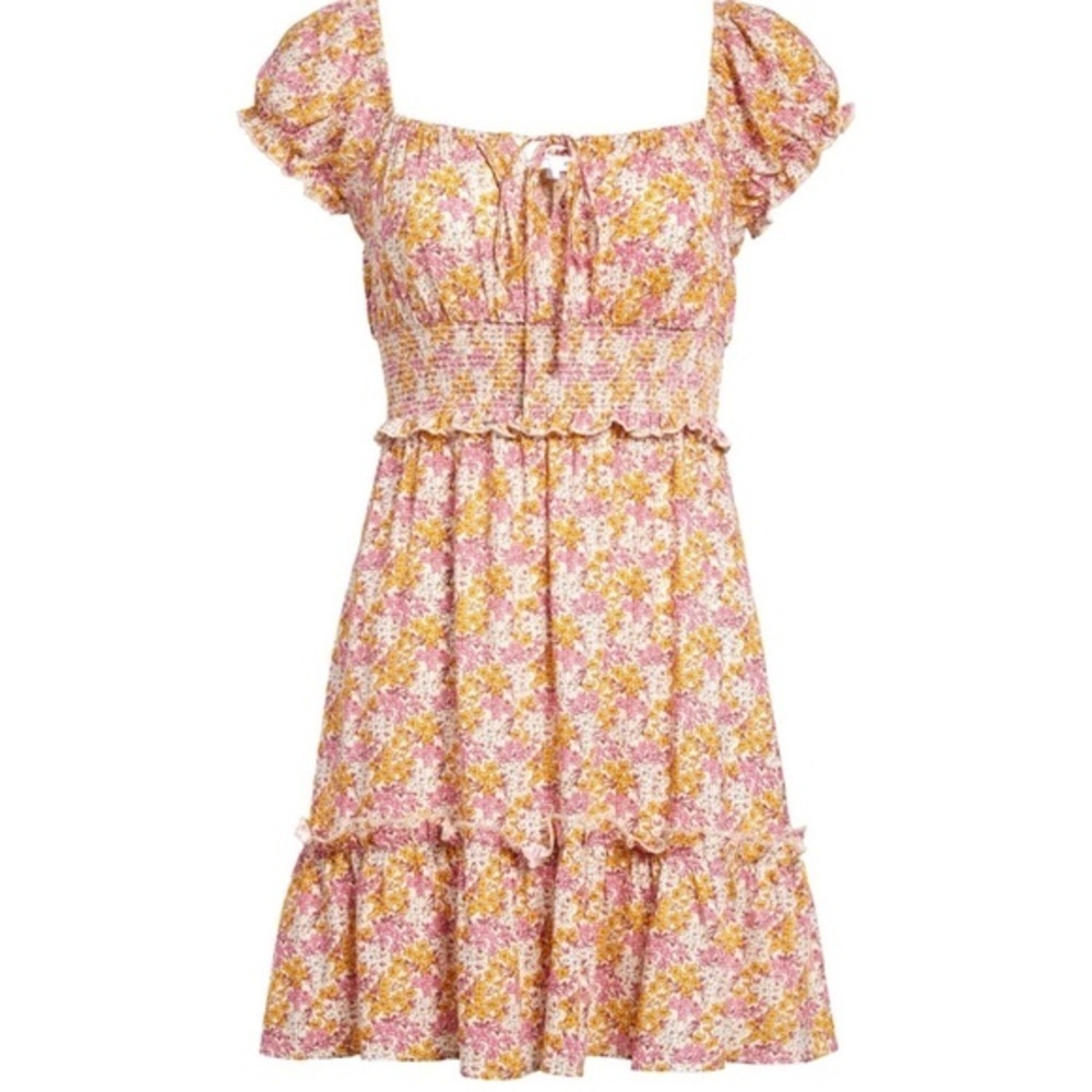 All in Favor Smocked Minidress​​​​